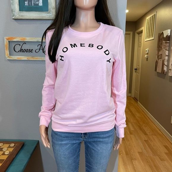 Sweaters - NWOT Homebody pink lightweight sweatshirt